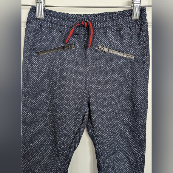 Zara Boys (Size 4/5) Drawstring Navy Blue With Specles Joggers/Sweatpants - Picture 3 of 8